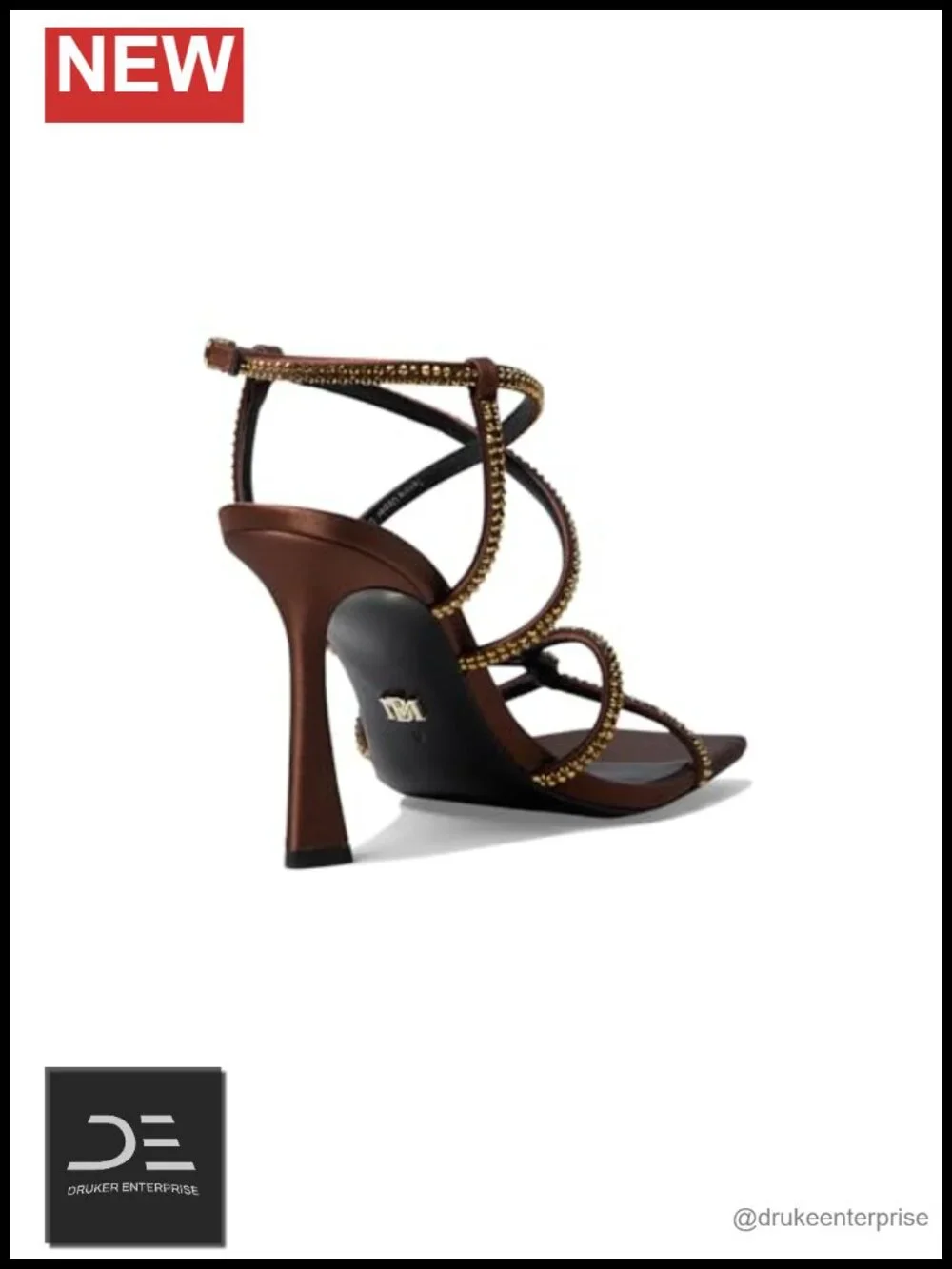 Badgley Mischka Brooke Strappy Bejeweled Stiletto Sandal Heels